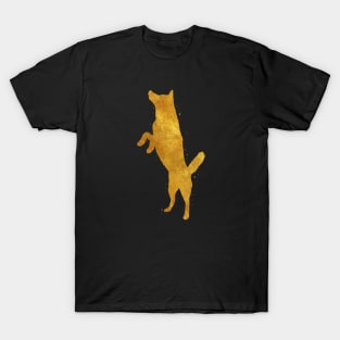 Siberian Husky golden art T-Shirt